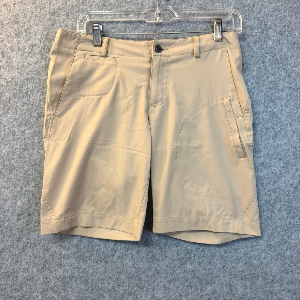 Magellan Sportwear Khakis Womens Tan Outdoor Hiking Performance Shorts Khaki Tan
